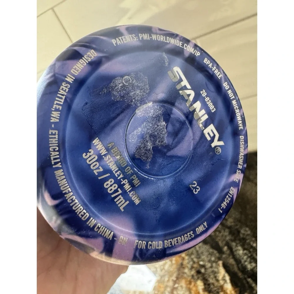 Stanley IceFlow Flip Straw Tumbler Limited Edition Lapis Swirl 30 oz - Picture 3 of 3